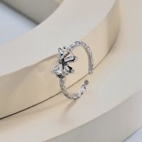 Simple Style Classic Style Bow Knot Zinc Alloy Inlay Zircon Women's Rings main image 4