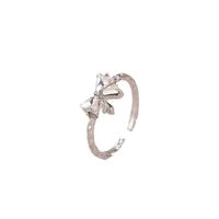 Simple Style Classic Style Bow Knot Zinc Alloy Inlay Zircon Women's Rings main image 5