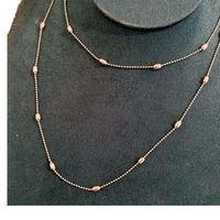 Einfacher Stil Geometrisch Legierung Überzug Frau Doppellagige Halsketten main image 6