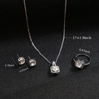 Simple Style Classic Style Solid Color Alloy Inlay Women's Jewelry Set main image 2