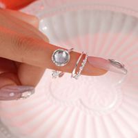 Simple Style Classic Style Solid Color Alloy Inlay Zircon Women's Rings main image 3