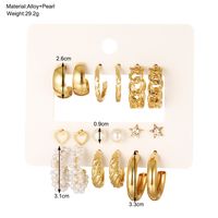 Wholesale Jewelry Simple Style Classic Style Geometric Alloy Zircon Inlay Earrings main image 2