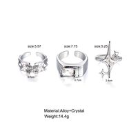 Simple Style Classic Style Star Alloy Inlay Zircon Women's Rings main image 2
