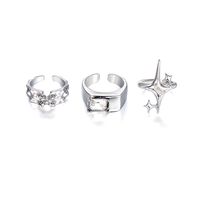 Simple Style Classic Style Star Alloy Inlay Zircon Women's Rings main image 5
