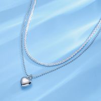 Simple Style Classic Style Heart Shape Alloy Plating Gold Plated Women's Layered Necklaces main image 5