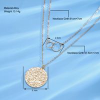 Punk Solid Color Alloy Plating Women's Layered Necklaces main image 2