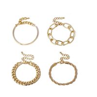 Simple Style Commute Solid Color Gold Plated Alloy Wholesale Bracelets main image 6