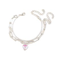Simple Style Commute Heart Shape Opal Alloy Wholesale Bracelets main image 5