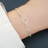 Simple Style Commute Heart Shape Opal Alloy Wholesale Bracelets sku image 2