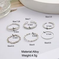 Simple Style Classic Style Solid Color Alloy Plating Gold Plated Women's Rings main image 2