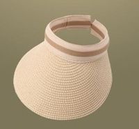 Women's Simple Style Solid Color Flat Eaves Straw Hat sku image 1