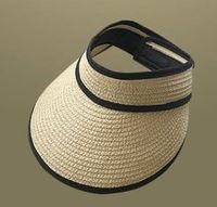 Women's Simple Style Solid Color Flat Eaves Straw Hat sku image 12