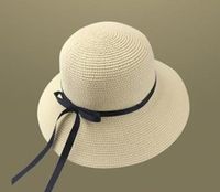 Women's Simple Style Solid Color Flat Eaves Straw Hat sku image 5