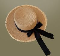Women's Simple Style Solid Color Flat Eaves Straw Hat sku image 13