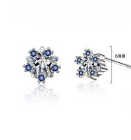 1 Paire Style Simple Star Placage Incruster Le Cuivre Zircon Or Blanc Plaqué Boucles D'oreilles main image 2