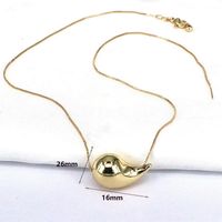 Simple Style Water Droplets Copper Pendant Necklace main image 5