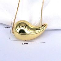 Simple Style Water Droplets Copper Pendant Necklace main image 12