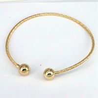 Streetwear Round Copper Plating 18k Gold Plated Bracelets Necklace sku image 2