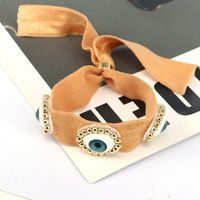 Vacation Simple Style Devil's Eye Rope Copper Handmade Plating Braid Gold Plated Women's Bracelets main image 8
