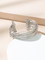 Simple Style Geometric Alloy Hollow Out Women's Bangle sku image 3