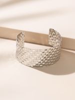 Simple Style Geometric Alloy Hollow Out Women's Bangle sku image 2