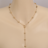 Einfacher Stil Runden Rostfreier Stahl Perle Inlay Zirkon Halskette sku image 1