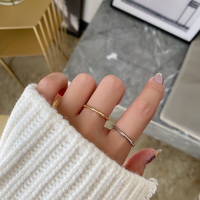 Vintage Style Simple Style Solid Color Alloy Women's Rings main image 1