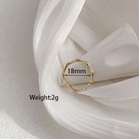 Vintage Style Simple Style Solid Color Alloy Women's Rings sku image 1