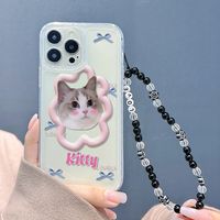 Artistic Streetwear Letter Cat Tpu   Phone Cases main image 1