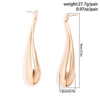 1 Pair Simple Style Oversized Geometric Copper 18k Gold Plated Drop Earrings main image 8