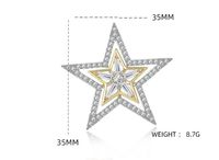 Ig Style Star Bicycle Copper Inlay Zircon Unisex Brooches main image 2