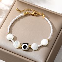 Retro Ethnic Style Devil's Eye Alloy Resin Beaded Plating Women's Bracelets sku image 4