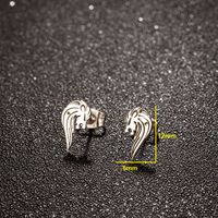 1 Pair Simple Style Lion Polishing Plating Stainless Steel 18k Gold Plated Ear Studs main image 2