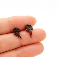 1 Pair Simple Style Lion Polishing Plating Stainless Steel 18k Gold Plated Ear Studs sku image 4
