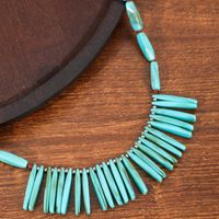 Retro Color Block Arylic Leather Rope Wholesale Pendant Necklace main image 6