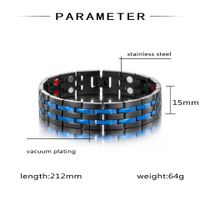 Simple Style Color Block Titanium Steel Plating Bracelets main image 5