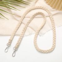 Simple Style Solid Color Cotton Polyester Knitting Bag Pendant Mobile Phone Chain main image 4