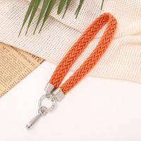 Simple Style Solid Color Cotton Polyester Knitting Bag Pendant Mobile Phone Chain Keychain sku image 6