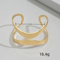 Simple Style Classic Style Solid Color Iron Women's Bangle main image 3