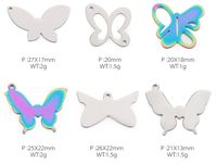1 Piece Stainless Steel Butterfly main image 2