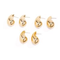 Wholesale Jewelry Elegant Classic Style Water Droplets Ccb Arylic Gold Plated Silver Plated Plating Ear Studs main image 6