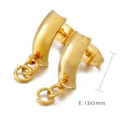 1 Pair Stainless Steel 18K Gold Plated Solid Color main image 2