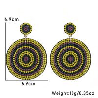 1 Pair Original Design Shiny Geometric Inlay Cloth Rhinestones Drop Earrings sku image 5