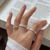 Simple Style Classic Style Solid Color Copper Rings main image 3