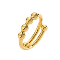 Ig Style Classic Style Geometric Copper Plating 18k Gold Plated Open Rings sku image 3