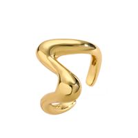Ig Style Classic Style Geometric Copper Plating 18k Gold Plated Open Rings main image 4