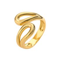 Ig Style Classic Style Geometric Copper Plating 18k Gold Plated Open Rings main image 7