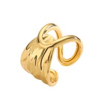Ig Style Classic Style Geometric Copper Plating 18k Gold Plated Open Rings main image 8