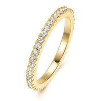 Ig Style Simple Style Round Copper Plating Inlay Zircon Rose Gold Plated White Gold Plated Gold Plated Rings main image 5