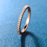 Ig Style Simple Style Round Copper Plating Inlay Zircon Rose Gold Plated White Gold Plated Gold Plated Rings main image 10